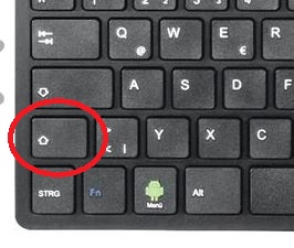 Keyboard left keys
